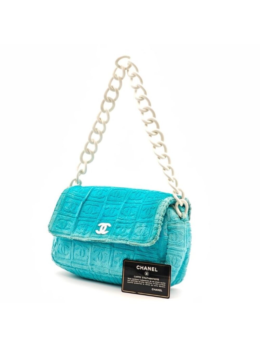 Chanel Pile CC Logo Plastic Chain Shoulder Bag